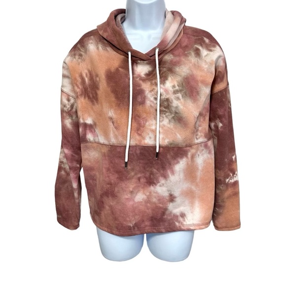 Ultra Flirt Tops - Tie-Dye Cropped Hoodie